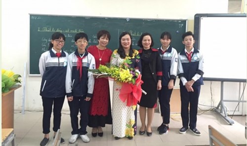 Cô giáo Bành Thị Thanh Huyền - Đạt giải nhất cuộc thi Giáo viên dạy giỏi môn Công nghệ cấp thành phố